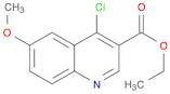 3-Quinolinecarboxylic acid, 4-chloro-6-methoxy-, ethyl ester