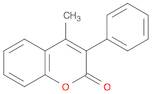 2H-1-Benzopyran-2-one, 4-methyl-3-phenyl-