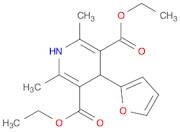 3,5-Pyridinedicarboxylic acid, 4-(2-furanyl)-1,4-dihydro-2,6-dimethyl-, 3,5-diethyl ester