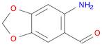 1,3-Benzodioxole-5-carboxaldehyde, 6-amino-