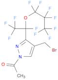 1H-Pyrazole, 1-acetyl-4-bromomethyl[1,2,2,2-tetrafluoro-1-(heptafluoropropoxy)ethyl]- (9CI)