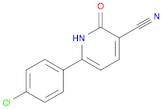 3-Pyridinecarbonitrile, 6-(4-chlorophenyl)-1,2-dihydro-2-oxo-