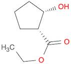 Cyclopentanecarboxylic acid, 2-hydroxy-, ethyl ester, (1R,2S)-rel-