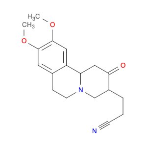 2H-Benzo[a]quinolizine-3-propanenitrile, 1,3,4,6,7,11b-hexahydro-9,10-dimethoxy-2-oxo-