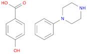 Benzoic acid, 4-hydroxy-, compd. with 1-phenylpiperazine (1:1)