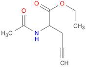 4-Pentynoic acid, 2-(acetylamino)-, ethyl ester