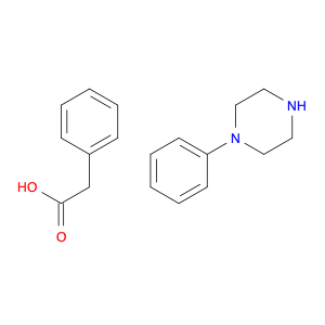 Benzeneacetic acid, compd. with 1-phenylpiperazine (1:1)