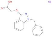 Acetic acid, 2-[[1-(phenylmethyl)-1H-indazol-3-yl]oxy]-, sodium salt (1:1)