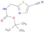 Carbamic acid, [(5-cyano-2-thiazolyl)methyl]-, 1,1-dimethylethyl ester (9CI)