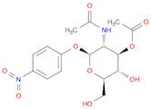 β-D-Glucopyranoside, 4-nitrophenyl 2-(acetylamino)-2-deoxy-, 3-acetate