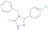 3H-1,2,4-Triazole-3-thione, 5-(4-chlorophenyl)-2,4-dihydro-4-(phenylmethyl)-