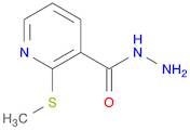 3-Pyridinecarboxylic acid, 2-(methylthio)-, hydrazide