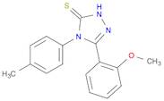 3H-1,2,4-Triazole-3-thione, 2,4-dihydro-5-(2-methoxyphenyl)-4-(4-methylphenyl)-