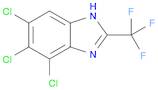 1H-Benzimidazole, 5,6,7-trichloro-2-(trifluoromethyl)-