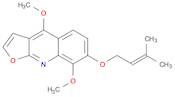 Furo[2,3-b]quinoline, 4,8-dimethoxy-7-[(3-methyl-2-buten-1-yl)oxy]-