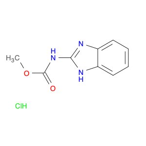 Carbamic acid, N-1H-benzimidazol-2-yl-, methyl ester, hydrochloride (1:1)