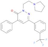 3(2H)-Pyridazinone, 4-phenyl-2-[2-(1-pyrrolidinyl)ethyl]-6-[3-(trifluoromethyl)phenyl]-