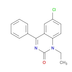 2(1H)-Quinazolinone, 6-chloro-1-ethyl-4-phenyl-