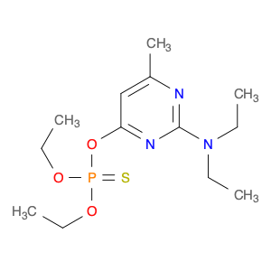 Phosphorothioic acid, O-[2-(diethylamino)-6-methyl-4-pyrimidinyl] O,O-diethyl ester