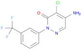 3(2H)-Pyridazinone, 5-amino-4-chloro-2-[3-(trifluoromethyl)phenyl]-