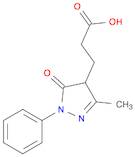 1H-Pyrazole-4-propanoic acid, 4,5-dihydro-3-methyl-5-oxo-1-phenyl-