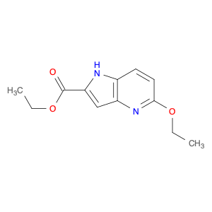 1H-Pyrrolo[3,2-b]pyridine-2-carboxylic acid, 5-ethoxy-, ethyl ester