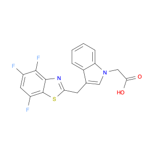 1H-Indole-1-acetic acid, 3-[(4,5,7-trifluoro-2-benzothiazolyl)methyl]-