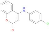 2H-1-Benzopyran-2-one, 4-[(4-chlorophenyl)amino]-