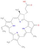 3-Phorbinepropanoic acid, 9-ethenyl-14-ethyl-4,8,13,18-tetramethyl-20-oxo-, (3S,4S)-