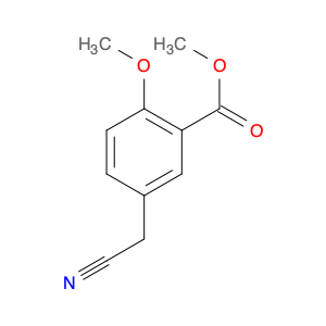 Benzoic acid, 5-(cyanomethyl)-2-methoxy-, methyl ester