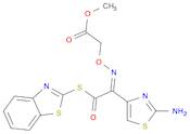 Acetic acid, 2-[[(Z)-[1-(2-amino-4-thiazolyl)-2-(2-benzothiazolylthio)-2-oxoethylidene]amino]oxy...