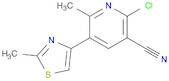 3-Pyridinecarbonitrile, 2-chloro-6-methyl-5-(2-methyl-4-thiazolyl)-