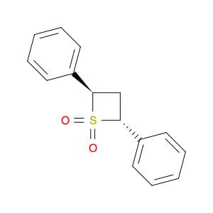 Thietane, 2,4-diphenyl-, 1,1-dioxide, (2R,4R)-rel-