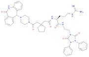 Cyclopentaneacetamide, N-[(1S)-4-[(aminoiminomethyl)amino]-1-[[[2-(3,5-dioxo-1,2-diphenyl-1,2,4-tr…