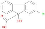 9H-Fluorene-9-carboxylic acid, 2-chloro-9-hydroxy-