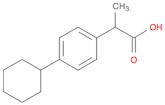 Benzeneacetic acid, 4-cyclohexyl-α-methyl-