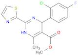 5-Pyrimidinecarboxylic acid, 4-(2-chloro-4-fluorophenyl)-1,4-dihydro-6-methyl-2-(2-thiazolyl)-, me…