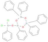 Cyclotrisiloxane, 2-[(dichlorophenylsilyl)oxy]-2,4,4,6,6-pentaphenyl-