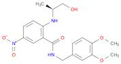 Benzamide, N-[(3,4-dimethoxyphenyl)methyl]-2-[[(1S)-2-hydroxy-1-methylethyl]amino]-5-nitro-