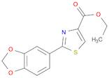 4-Thiazolecarboxylic acid, 2-(1,3-benzodioxol-5-yl)-, ethyl ester