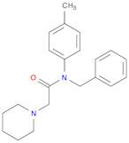 1-Piperidineacetamide, N-(4-methylphenyl)-N-(phenylmethyl)-