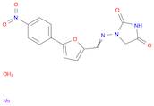 2,4-Imidazolidinedione, 1-[[[5-(4-nitrophenyl)-2-furanyl]methylene]amino]-, sodium salt, hydrate...