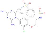 Benzenesulfonyl fluoride, 3-[[[2-[2-chloro-4-(4,6-diamino-2,2-dimethyl-1,3,5-triazin-1(2H)-yl)ph...