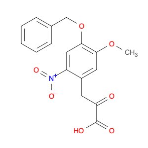 Benzenepropanoic acid, 5-methoxy-2-nitro-α-oxo-4-(phenylmethoxy)-