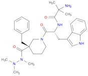 3-Piperidinecarboxylic acid, 1-[(2R)-2-[(2-amino-2-methyl-1-oxopropyl)amino]-3-(1H-indol-3-yl)-1-o…