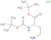 Butanoic acid, 4-amino-2-[[(1,1-dimethylethoxy)carbonyl]amino]-, 1,1-dimethylethyl ester, hydrochl…