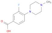 Benzoic acid, 3-fluoro-4-(4-methyl-1-piperazinyl)-