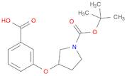 1-Pyrrolidinecarboxylic acid, 3-(3-carboxyphenoxy)-, 1-(1,1-dimethylethyl) ester