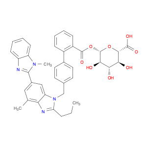 β-D-Glucopyranuronic acid, 1-[4'-[(1,4'-dimethyl-2'-propyl[2,6'-bi-1H-benzimidazol]-1'-yl)methyl...