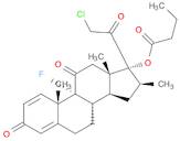 Pregna-1,4-diene-3,11,20-trione, 21-chloro-9-fluoro-16-methyl-17-(1-oxobutoxy)-, (16β)-